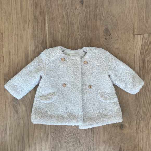 Baby Girl Teddy Coat - Picture 3 of 3